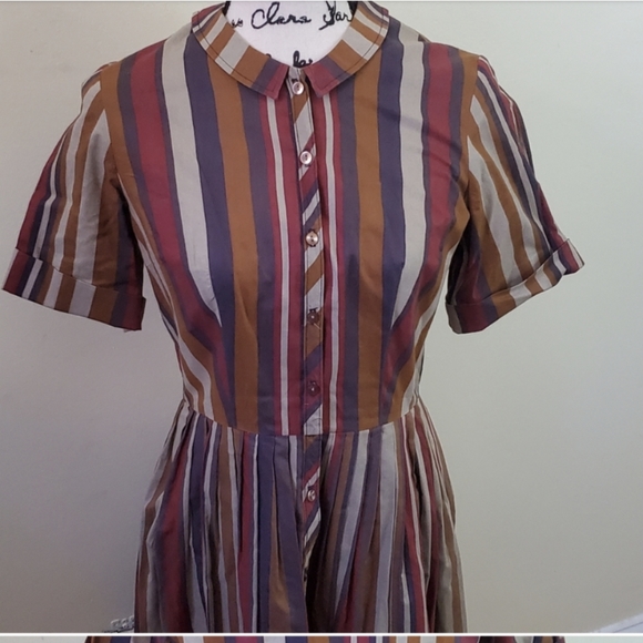 50s Striped Dress - Picture 3 of 3